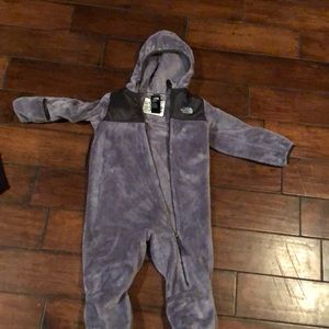North face toddler super warm footed onesie